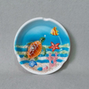 Wholesale Hand Painted Ocean Dolphin Beach Tourist Souvenir Porcelain Ashtray