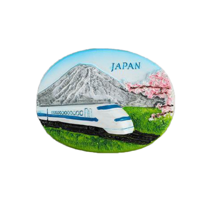 OEM Wholesale Tourist Attraction Resin Magnet Japan Souvenir Fridge Magnet