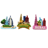 China Supplier Resin Hand Painted Dubai Souvenir Fridge Magnet