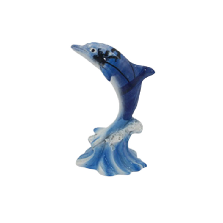 Factory Wholesale Beach Tourist Souvenir Gift Dolphin Statue Resin Dolphin Figurine for Home Decor