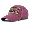 Wholesale 6 Panel Retro Embroidery Logo Washed Cotton Miami Baseball Cap