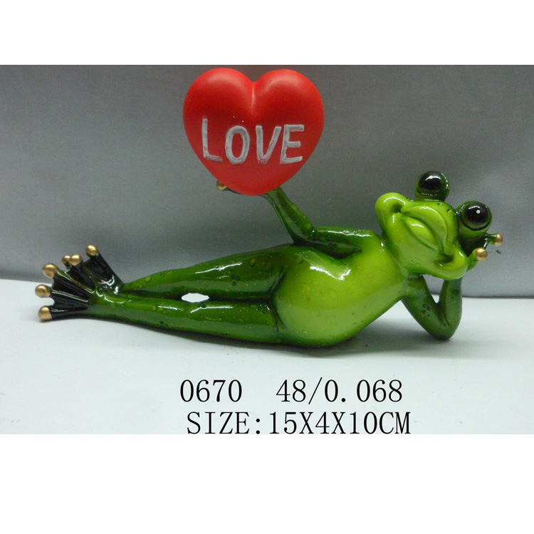 Wholesale Home Garden Decor Cute Yoga Frog Statue Resin Frog Figurine