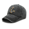 Wholesale Cheap Anchor Logo Outdoor Travel Washed Denim Vintage Baseball Cap