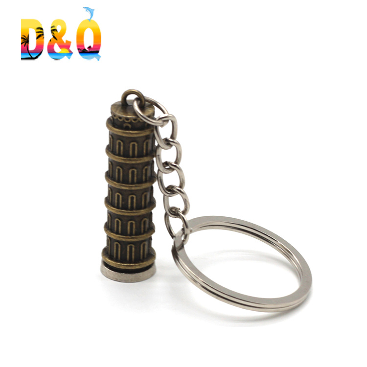 Customized Metal Alloy Tourist Souvenir Keyring Amsterdam Netherlands Souvenir Keychain