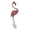 Outdoor Garden Decoration Metal Animal Stake Pink Art Flamingo Yard Ornament