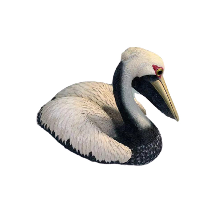 Wholesale Handmade Bird Duck Statue Resin Pelican Figurine