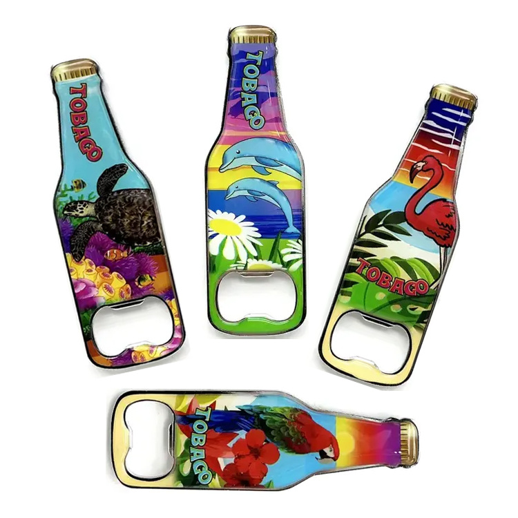 Custom Bottle Shape Beer Opener Fridge Magnet Bottle Opener Souvenir