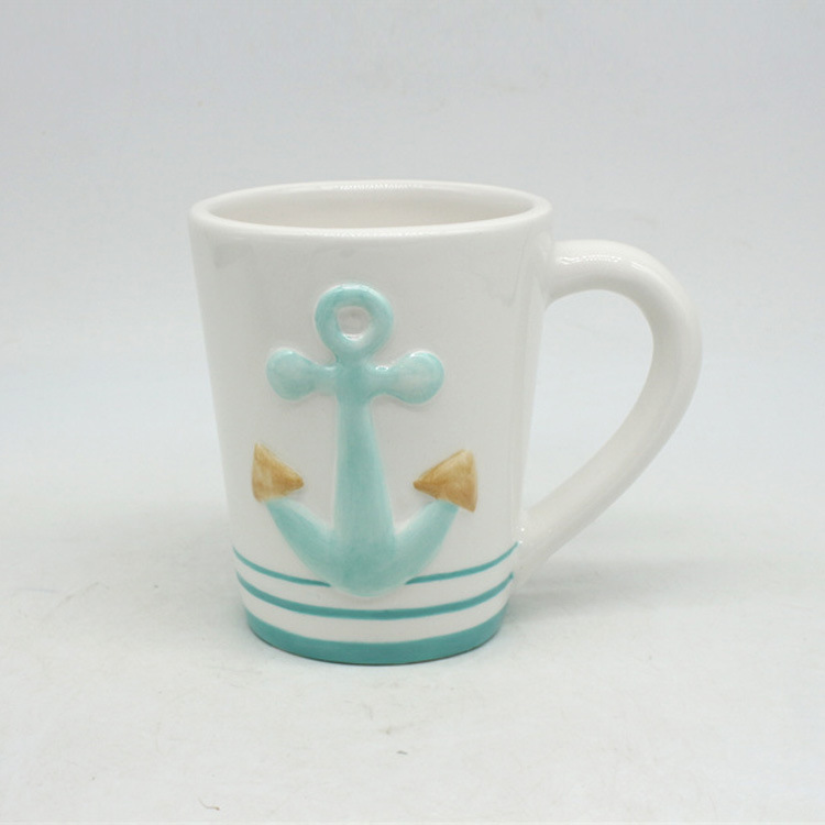 Wholesale Ocean Sea Animal 3D Coffee Mug Ceramic Mermaid Cups