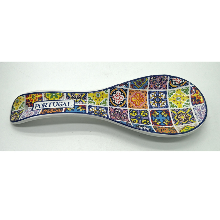 Custom Home Kitchen Decorations Tourist Souvenir Spoon Holder Ceramic Spoon Rest