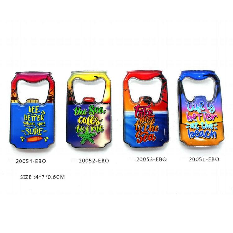 Custom Epoxy Metal Tourist Souvenir Mini Balloon Shaped Bottle Opener