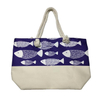 Custom Logo Printing Women Linen Beach Bag Straw Tote Bag