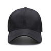 Wholesale Sports Casual Plain Mesh Snapback Trucker Caps Black Baseball Caps for Men