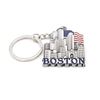 Wholesale Custom Shape Metal USA City Souvenir Boston Keychain