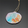 Custom Printing Beach Souvenir Resin Christmas Sand Dollar Ornament