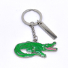 Manufacturer Customized Logo Souvenir Gift Animal Shape Epoxy Alloy Metal Crocodile Keychain