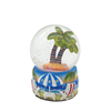 Custom Beach Design Resin Animal Figurine Flamingo Snow Globe for Souvenir Gift