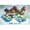 Custom Resin Sexy Jamaica Rasta Figurine Rasta Ashtray for Souvenir