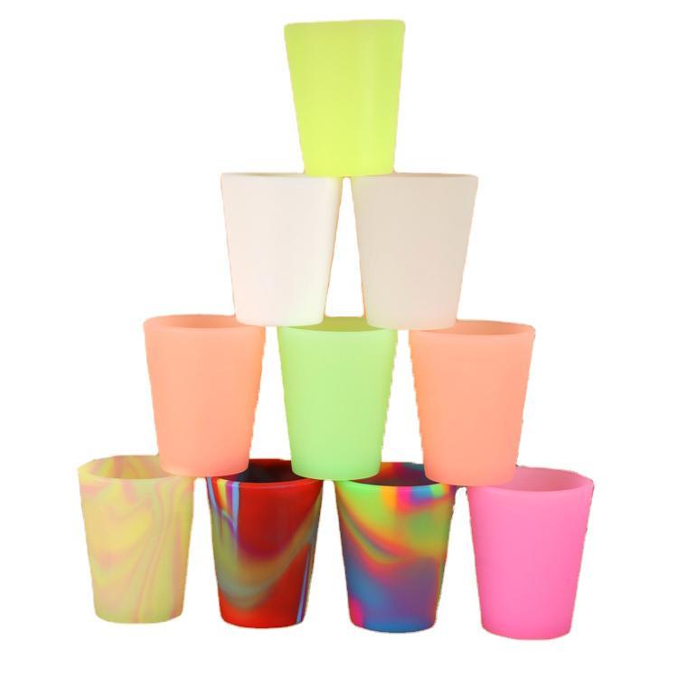 Food Grade Eco-Friendly Custom Logo 50ml Silicone Shot Glass Silicone Cup