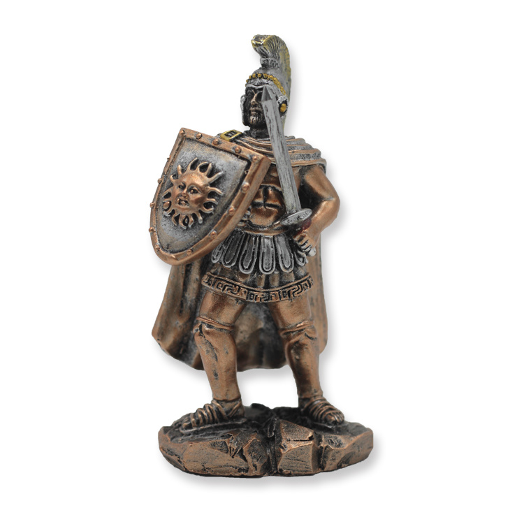 Factory Custom Alexander The Great Greek Roman Ancient Greek Warrior Statue Resin Craft Custom Roman Greece Warrior