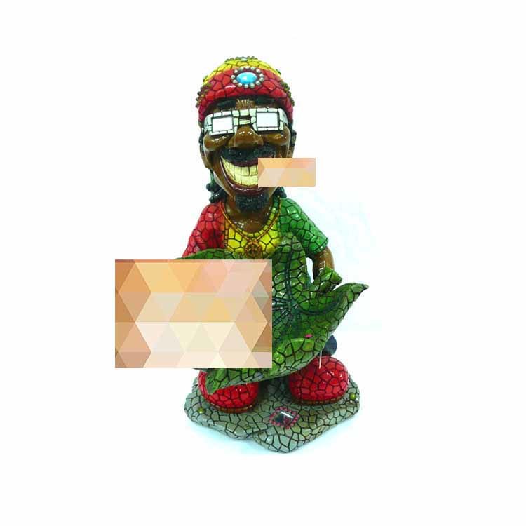 Wholesale Resin Factory Customized Tourist Souvenirs Jamaica Souvenir Rasta Mosaic Statue