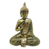 Home Decor Religious Craft Sitting Buddha Resin Gold Color Statues Buddha Statue