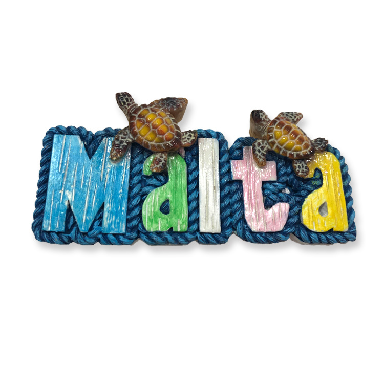 Resin Tourist Malta Souvenir Fridge Magnet