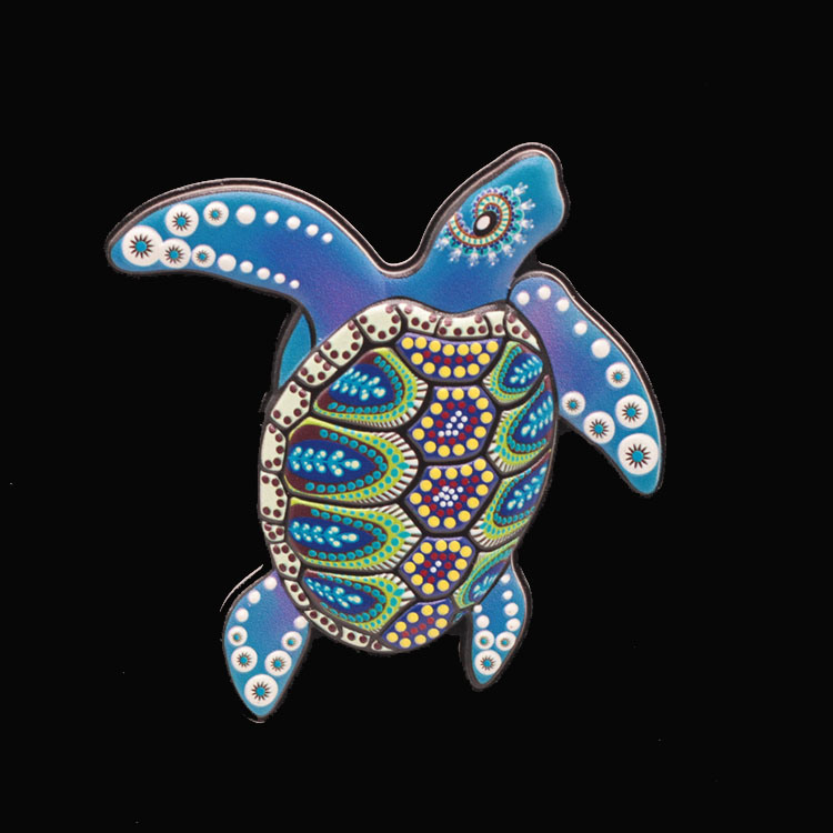 Turtle Souvenir Magnet Embossed Printing Resin 3D Fridge Magnet