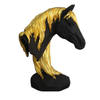 Modern Home Office Decoration Golden Resin Horse Head Statue