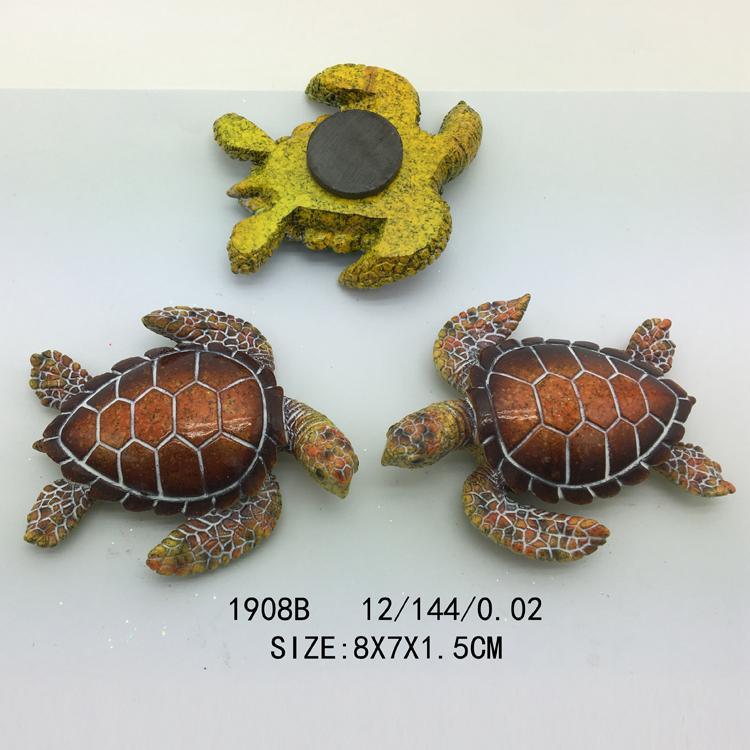 Factory Custom Resin Refrigerator Magnets Souvenir Sea Turtle Fridge Magnet