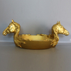 Wholesale Horse Shape Gold Decor Tray Resin Decorative Plates