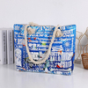 Wholesale Souvenir Letter Canvas Custom Shoulder Beach Bag Printing Beach Bag Rope Handle Waterproof Beach Bag for Women