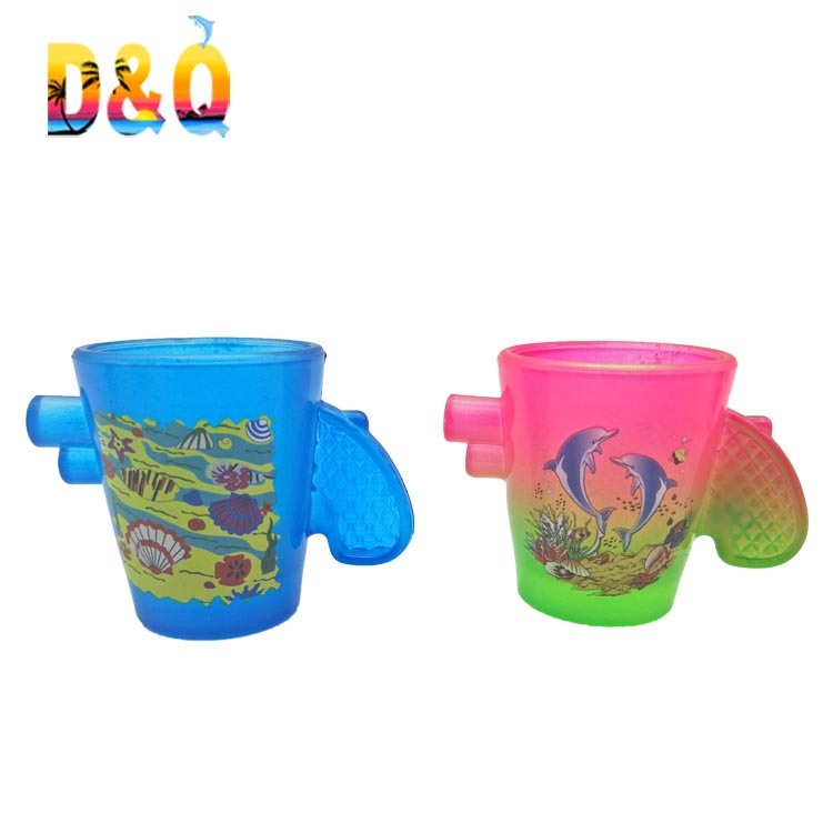 Wholesale Customized Logo Printed Unique Shape Gun Shot Glass