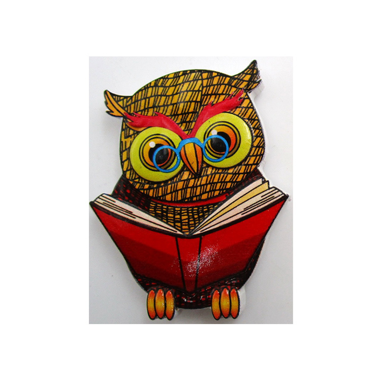 Custom Printed Resin Europe Souvenir Owl Gift Owl Magnet