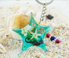 Ocean Series Beach Souvenir Keychain Resin Seahorse Keychain