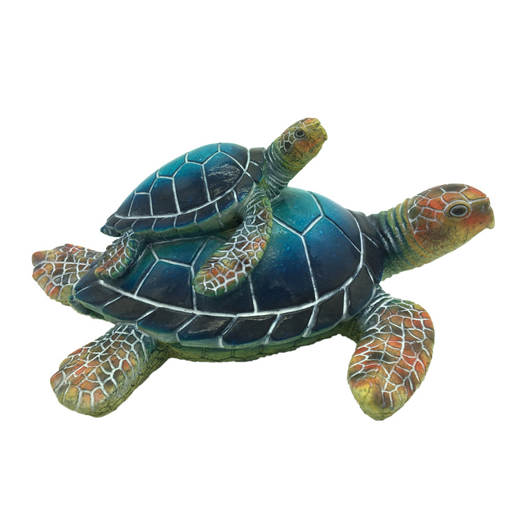 Tourist Souvenir Polyresin Sea Turtles Statue Resin Turtle Craft Figurine for Home Decor