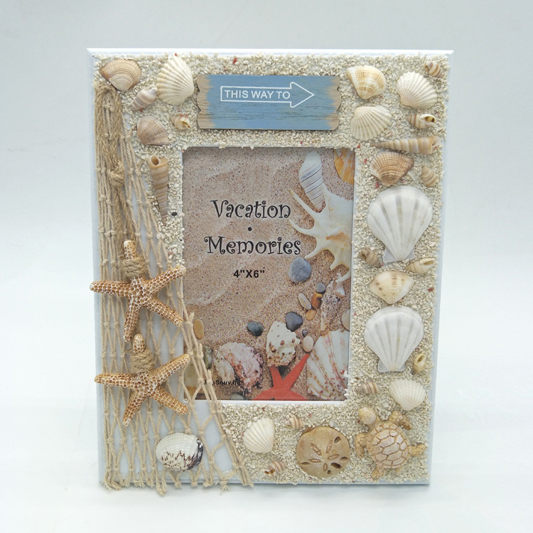 Wholesale Souvenir Nautical Picture Frame Beach Wood MDF Photo Frames