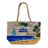 2023 Wholesale Custom Printed Logo Luxury Women Summer Canvas Tote Bag Sea Souvenir Beach Bag