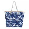 Women Summer Coconut Palm Tree Tropical Large Canvas Handbag Shoulder Beach Shopping Tote Bag with Custom Printed Logo