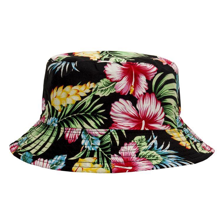 Wholesale Customized Fashion Souvenir Summer Beach Fisherman Hat Hawaiian Bucket Hat