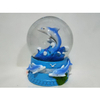 Resin Beach Souvenir Dolphin Snow Globe Custom Snow Ball