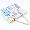 2023 Fashion Women Travel Hand Bag Ladies Print House Pattern Beach Bag Customized