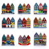 Wholesale European Travel Gifts Color House Netherlands Denmark Copenhagen Souvenir Fridge Magnets