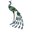 Outdoor Garden Yard Art Decoration Metal Peacock Ornament