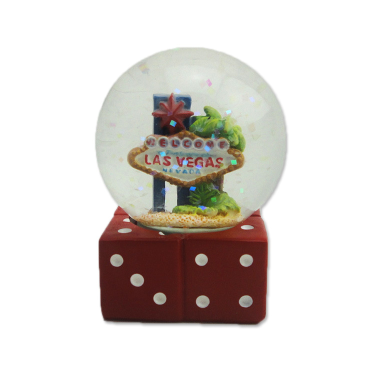 Wholesale Resin USA Tourist Souvenir Las Vegas Snow Globe