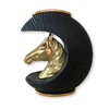 Wholesale Europe Home Decoration Resin Gold Horse Statue Table Flower Vases