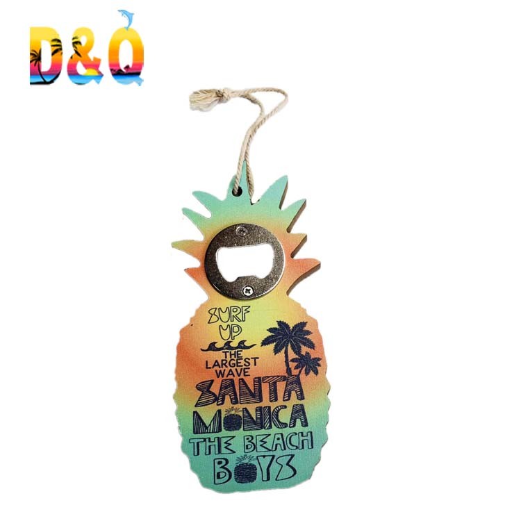 Custom MDF Wood Beer Opener Fruit Pineapple Bottle Opener