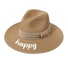 Womens Straw Fedora Beach Sun Hat Wide Brim Panama Hat for Women Summer Hat