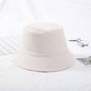 Wholesale Custom Embroidery Logo Casual Sun Hat Blank Black White Bucket Hat