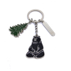 Wholesale Custom Logo Zinc Alloy Souvenir Black Bear Keychain