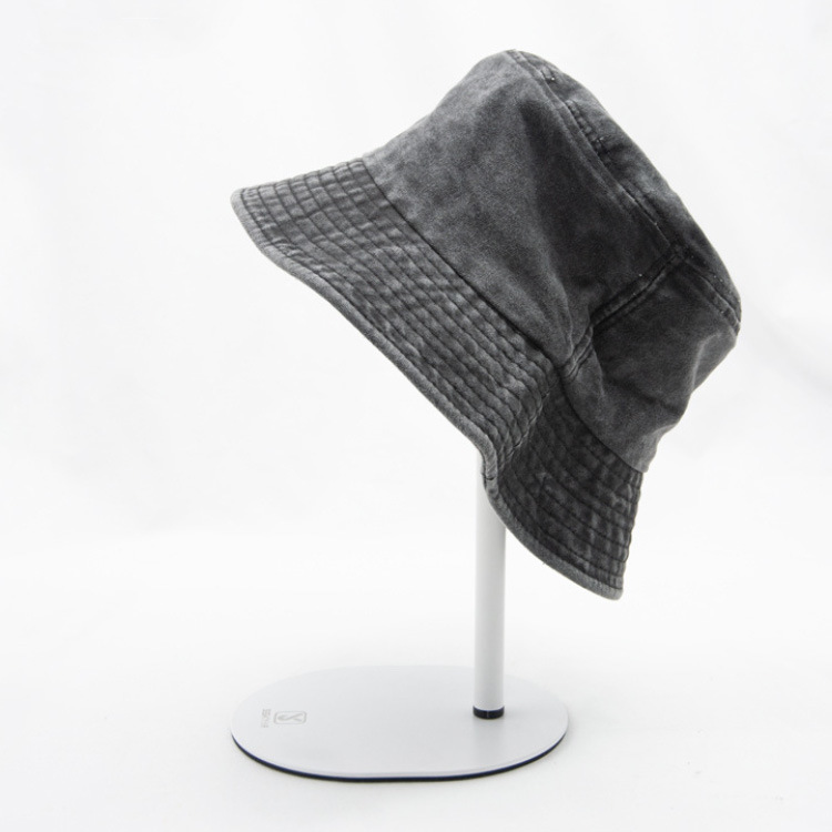 Wholesale Custom Logo Washed Denim Cotton Bulk Plain Bucket Hat